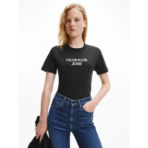 Calvin Klein dámské černé tričko Easy - L (BEH)